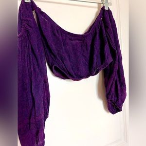 Off Shoulder Crop Top